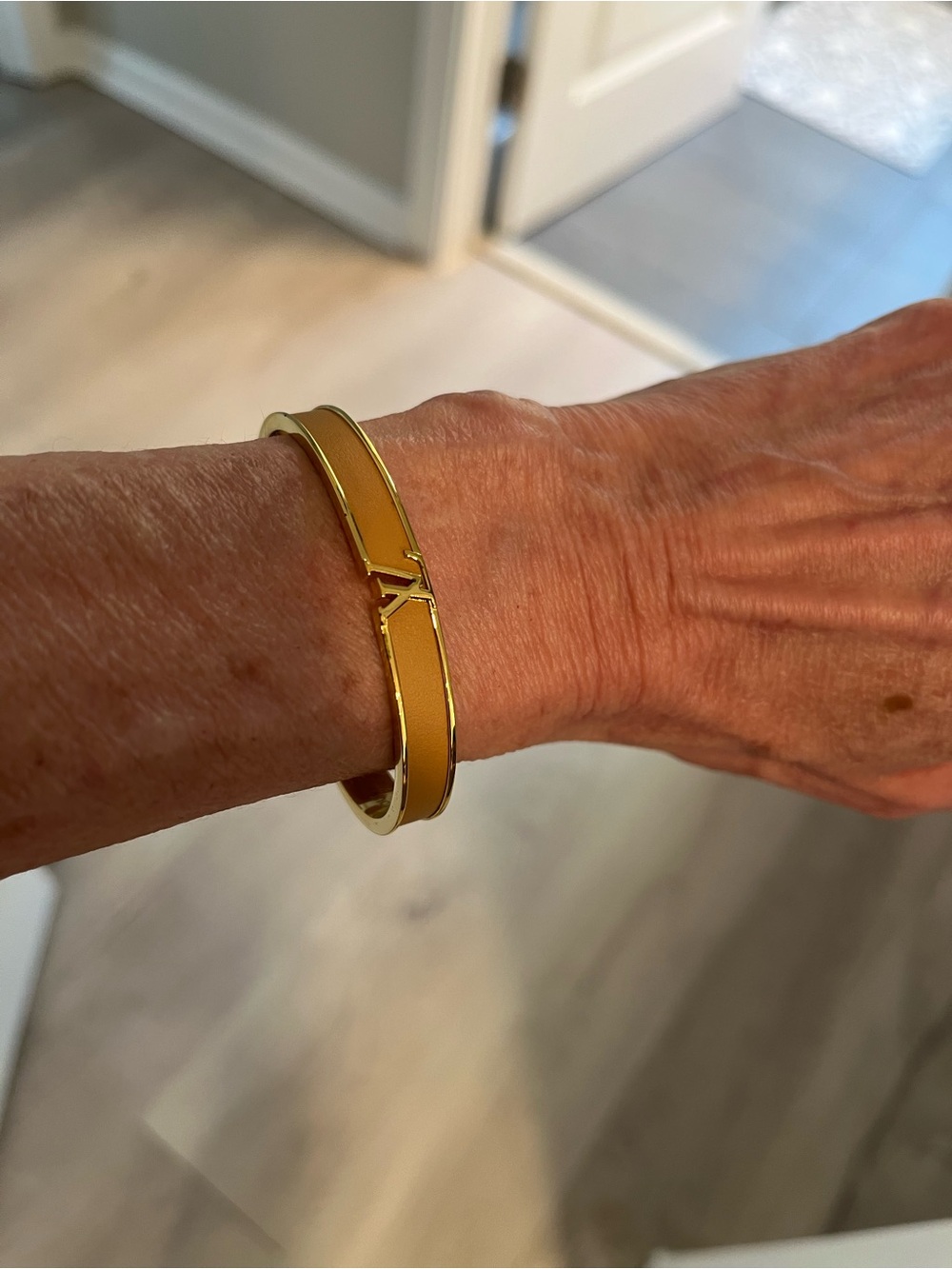 Louis Vuitton Initiales cuff bracelet size 17